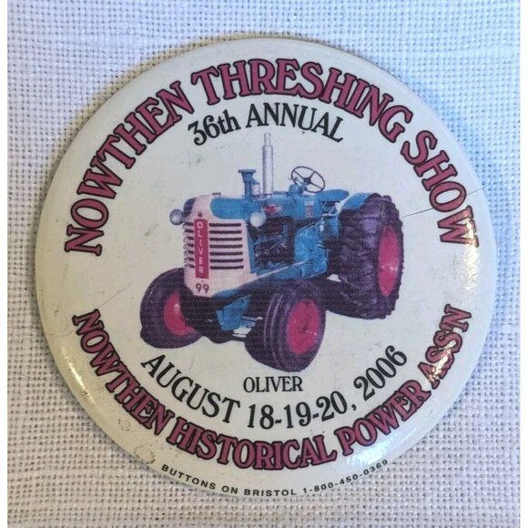 Nowthen Threshing Buttons Pinbacks Show Minnesota Tractors Farm Agriculture Lot - Picture 2 of 11